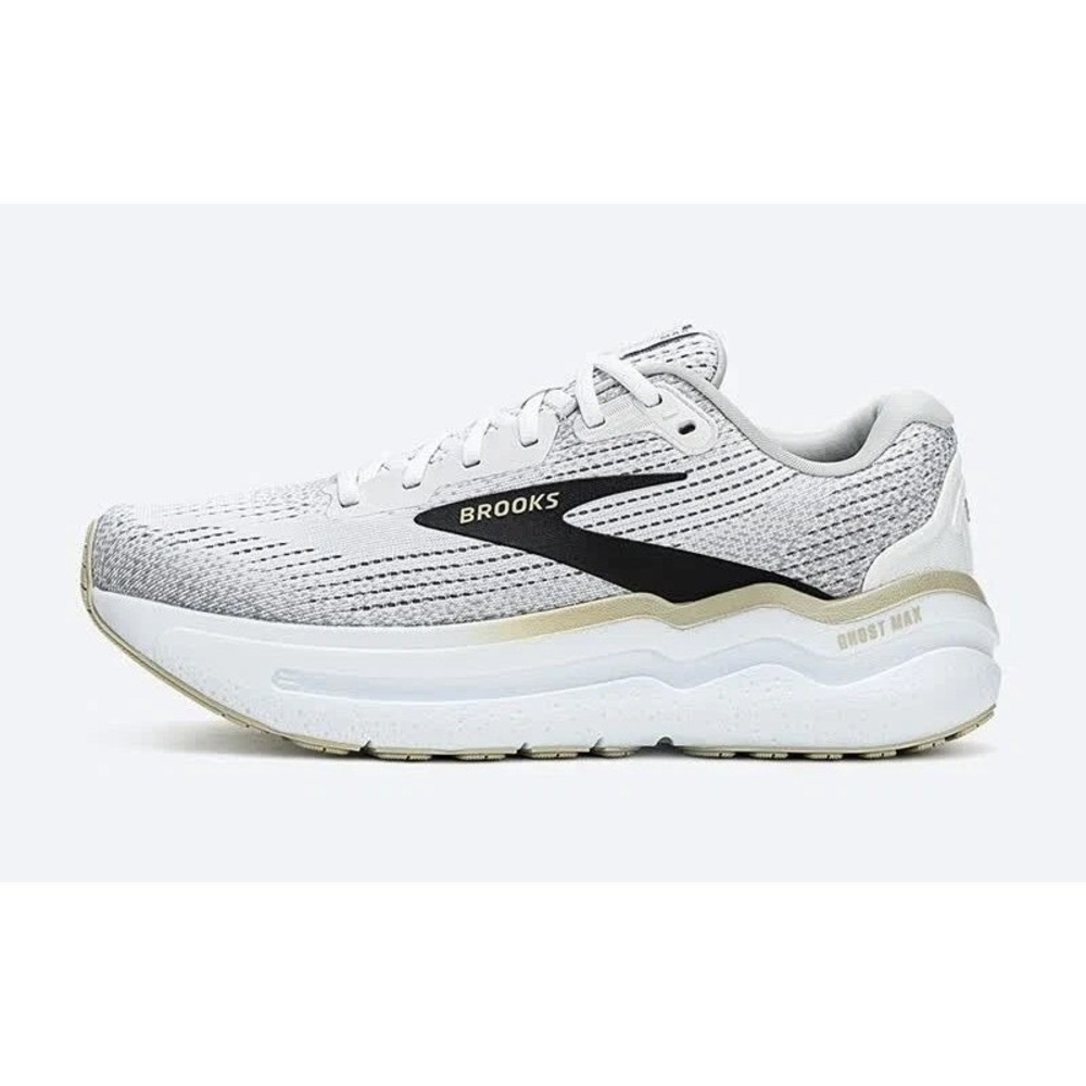 Men's Size 9 Brooks Ghost Max 2 Running Shoes White Pelican 110431-1D-125 NEW